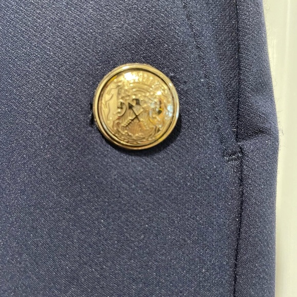 Rachel Zoe Elegant Navy with Gold Buttons Women's Pants size 6 - Picture 2 of 4